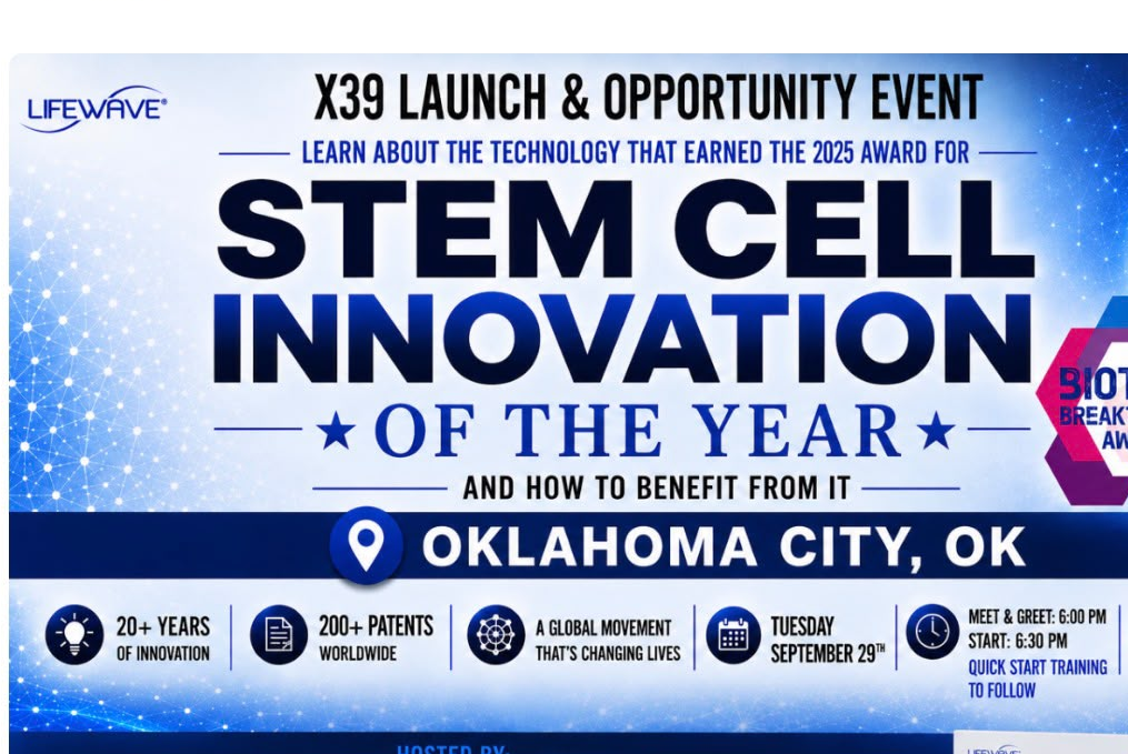 LifeWave Share the Light Oklahoma City event invitation